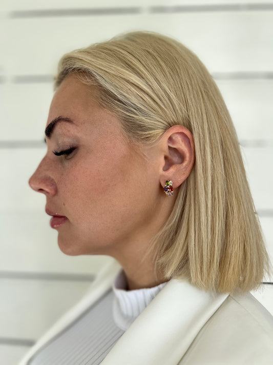 Auskari ar 18k zelta pārklājumu