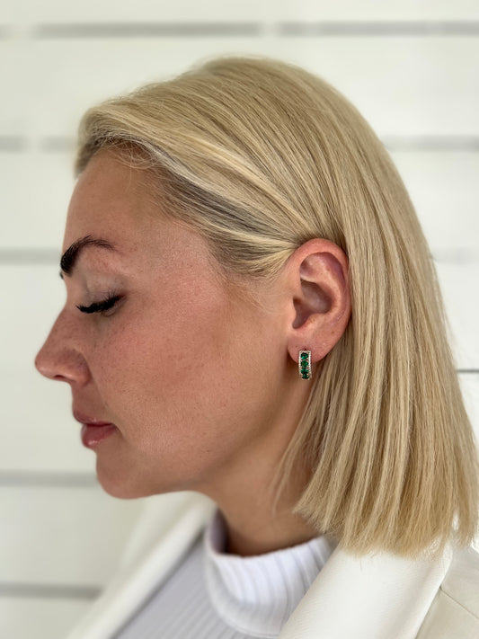 Auskari ar 18k zelta pārklājumu