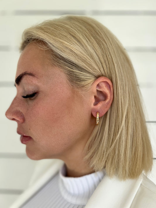 Auskari ar 18k zelta pārklājumu
