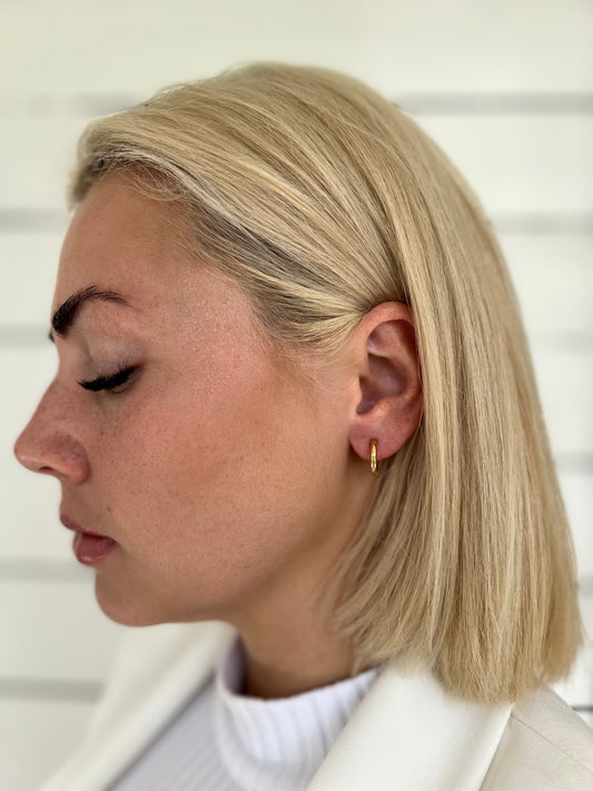 Auskari ar 18k zelta pārklājumu